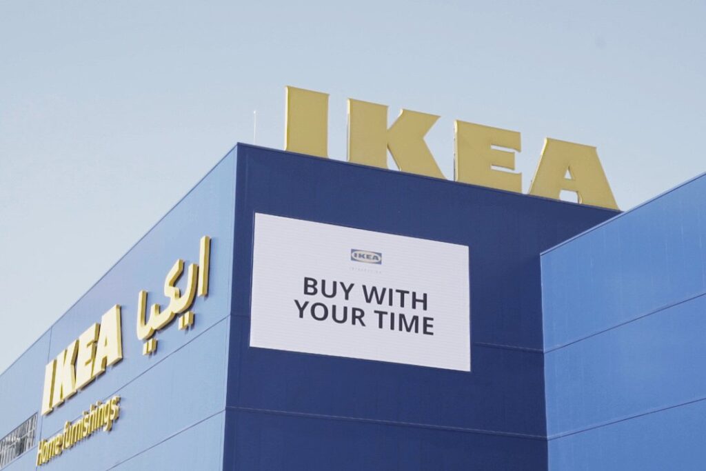 Buy with your time IKEA