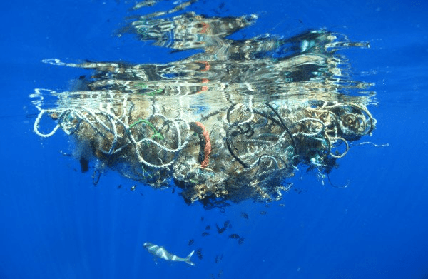Ocean plastic dump