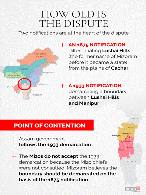 Assam Mizoram Border dispute