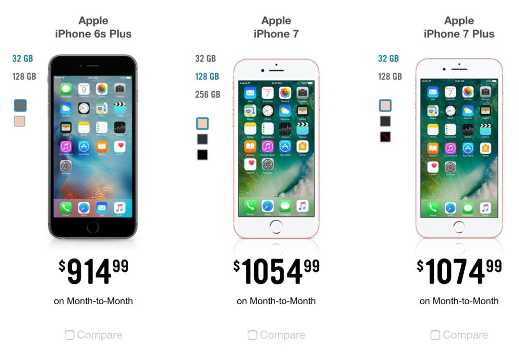 Iphone price difference