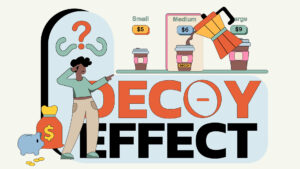 Visual representation of decoy effect